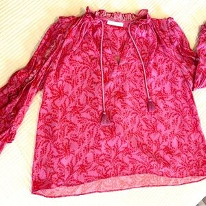 Karlie Pink Floral Blouse